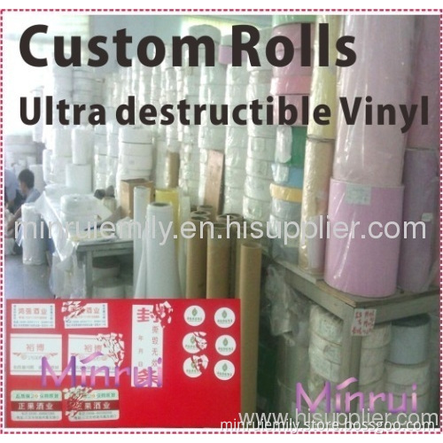 Quality Ultra Destructible Label Materials Supplier In China
